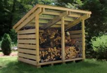 Bauen Sie einen modularen modernen Holzschuppen